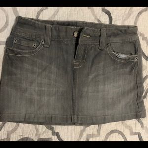 American eagle grey jean skirt